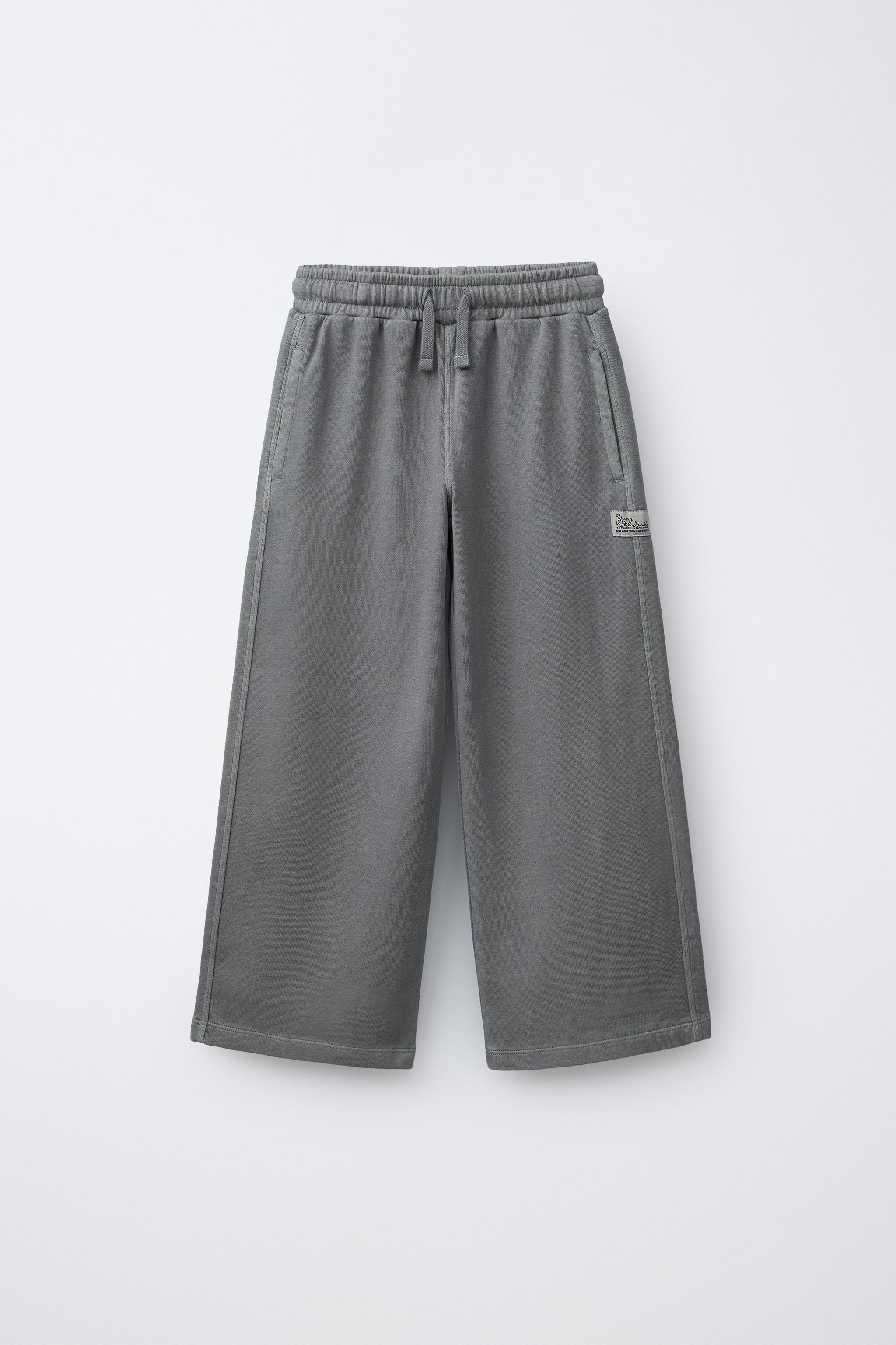 PANTALON EN MOLLETON DROIT INTERLOCK TEINT PIÈCE